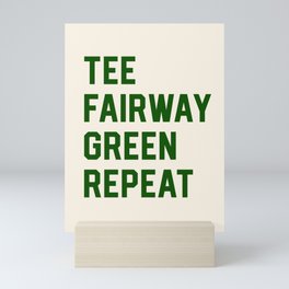 Golf Clubs Balls Cute Funny Tee Fairway Graphic Retirement Mini Art Print
