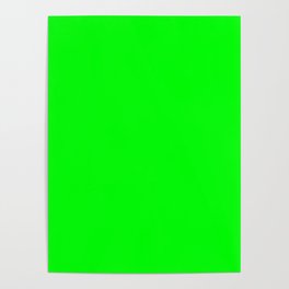 Monochrom green 0-255-0 Poster