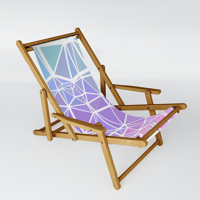Colorful Boho Low Poly Gradient 5 Sling Chair