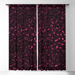 Amazing Burgundy and Gold Design Pattern Blackout Curtain