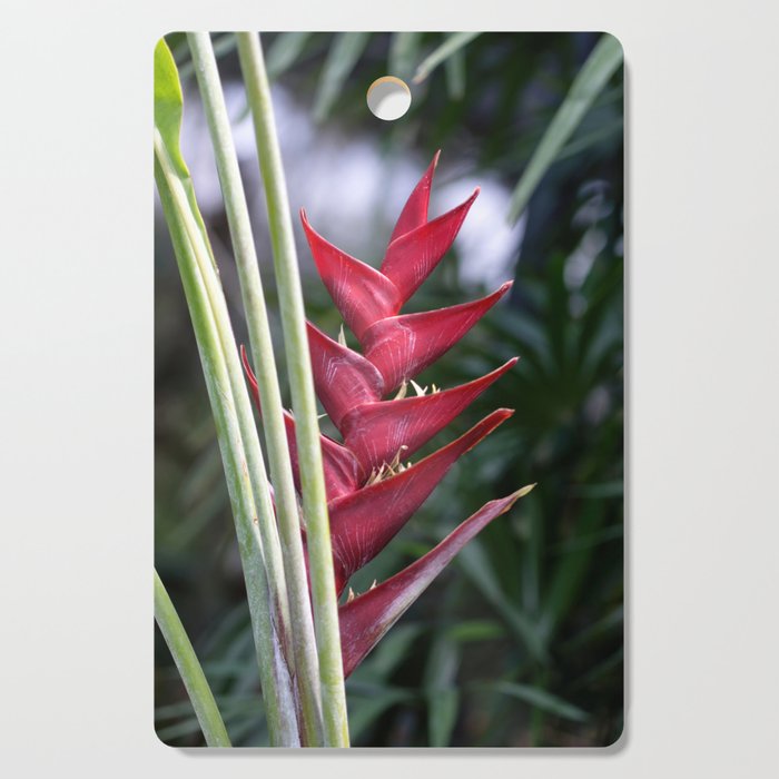 Exotic Red Helicon Flower Cutting Board