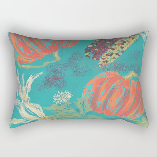 pumpkin patch day Rectangular Pillow
