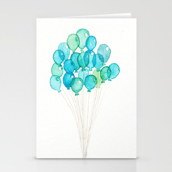 Balloons Stationery Cards