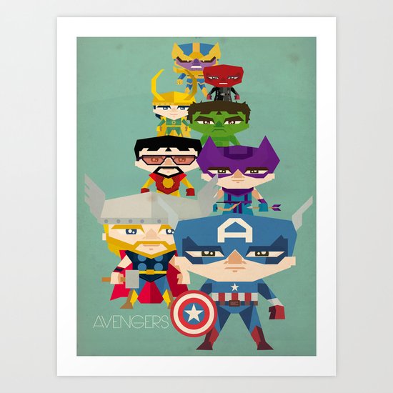 avengers 2 fan art Art Print