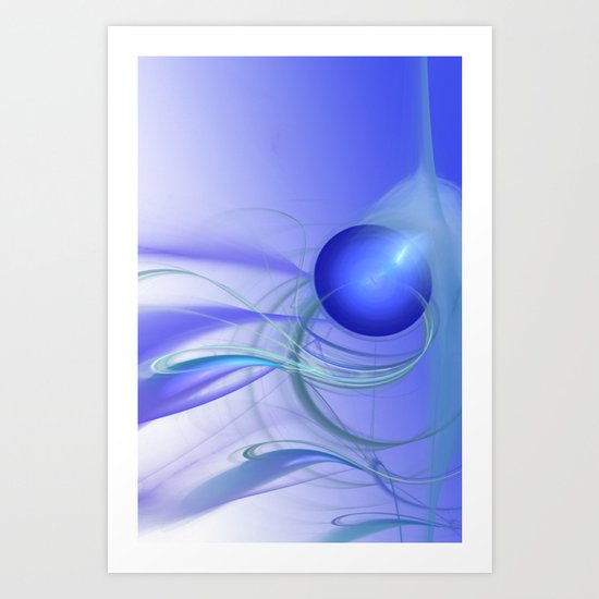 Blue Swing Art Print
