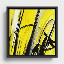 Expressionist Painting. Abstract 86. Framed Canvas