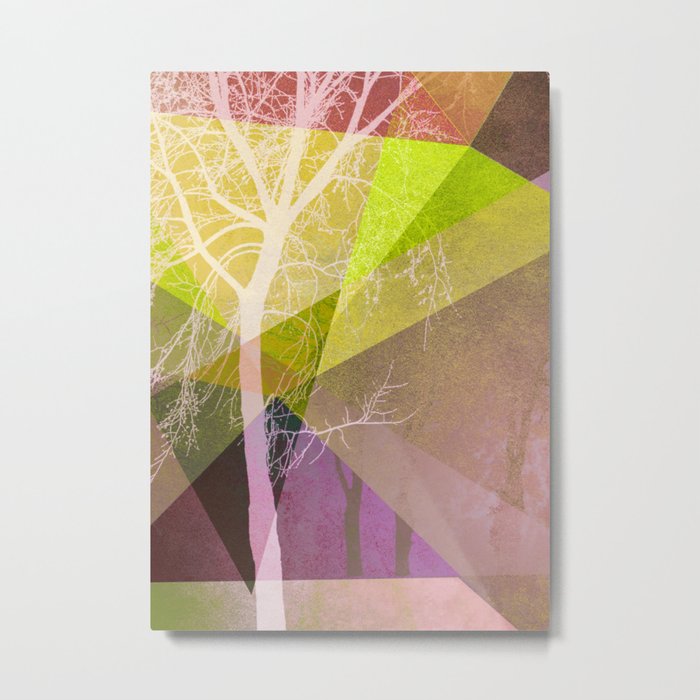P22 TREES AND TRIANGLES Metal Print