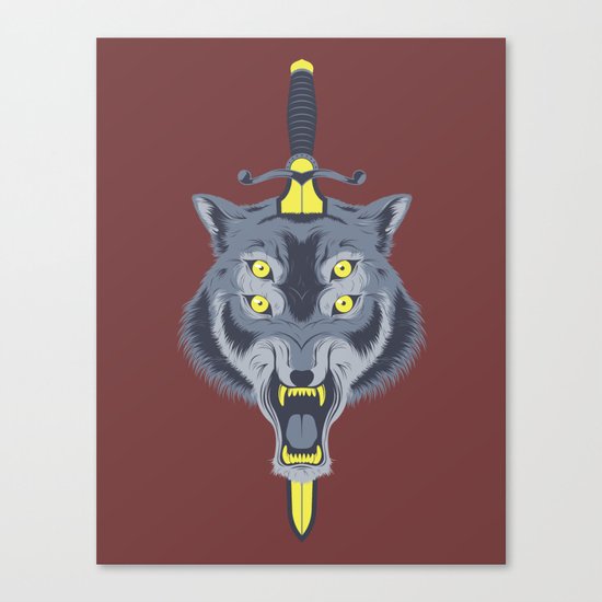 Wolf Head Canvas Print