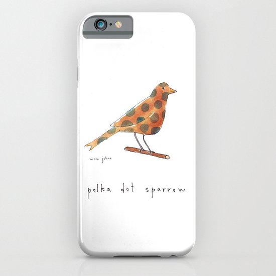 polka dot sparrow iPhone & iPod Case