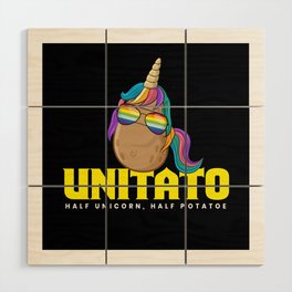 Unitato Potato Unicorn Wood Wall Art