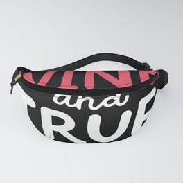 Dogs Wine And True Crime Fanny Pack