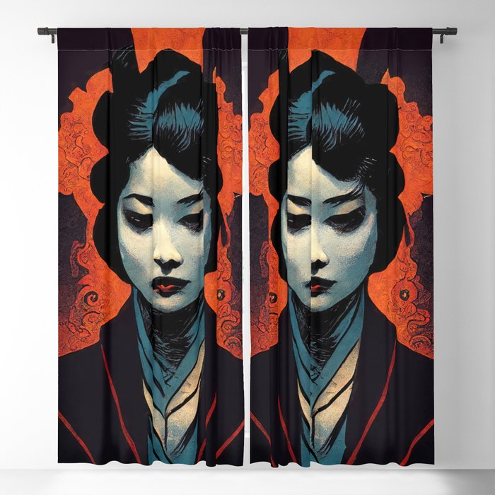 The Ancient Spirit of the Geisha Blackout Curtain