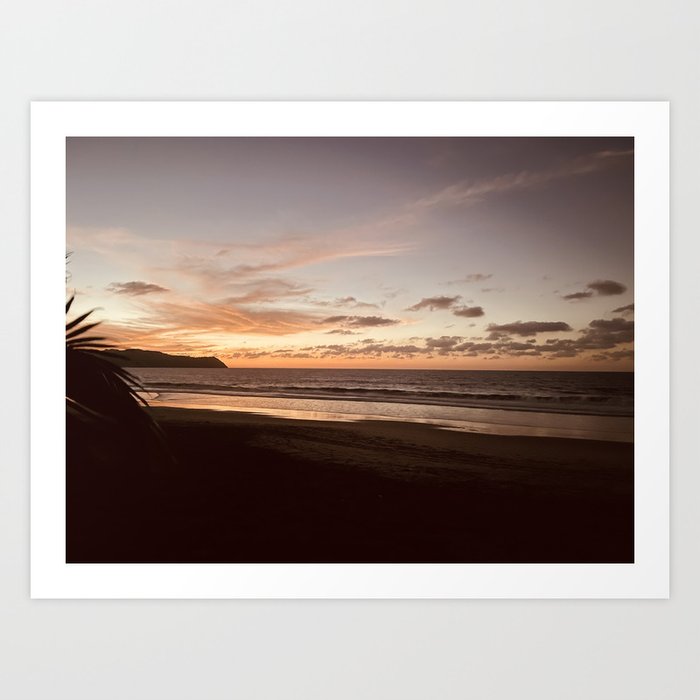 Golden Hour Sunset on the Beach by ValerieAmber @valerieamberch Art Print