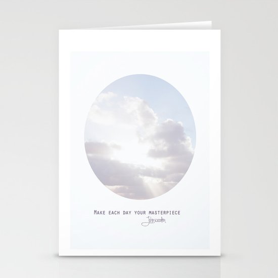 Make Each Day Your Masterpiece I Stationery Cards