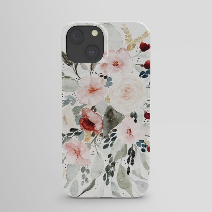 Loose Watercolor Bouquet iPhone Case