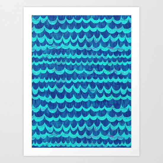 WAVES Art Print