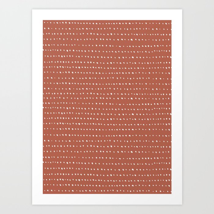 Dotted All Over Clay Art Print