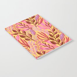 Tropical floral pink pattern Notebook