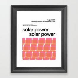 solar power Framed Art Print