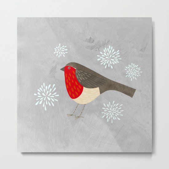 Robin Metal Print