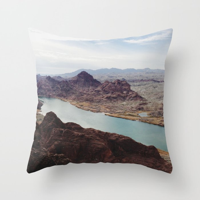 The Colorado River Throw Pillow