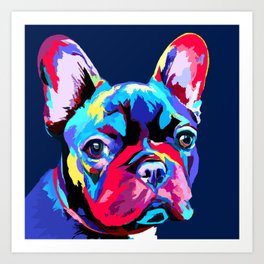 French Bulldog Pop Art #2 Art Print