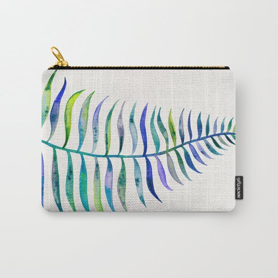 Indigo Palm Leaf Carry-All Pouch