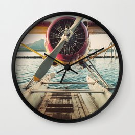 Seaplane Dock Wall Clock