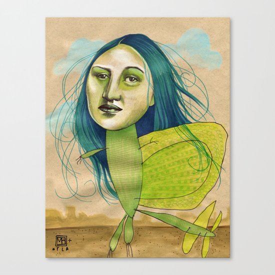 Dinosaur Fin Canvas Print