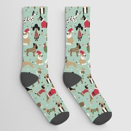 Christmas Dogs Socks