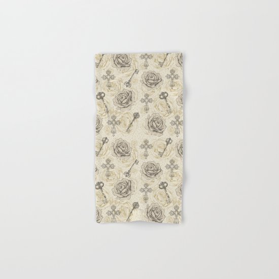 Roses & keys Hand & Bath Towel