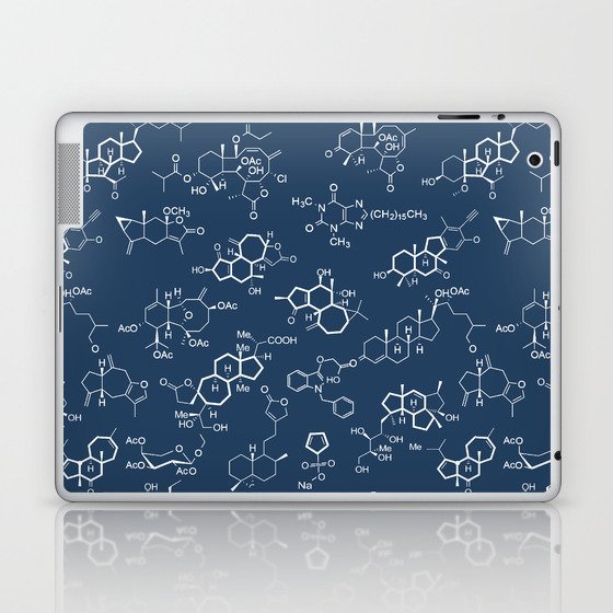 Molecules // Navy Laptop & iPad Skin