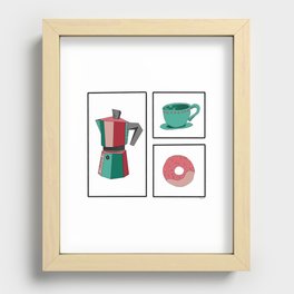 Coffee Break Recessed Framed Print