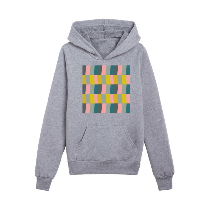 Shapes and Color Pattern 99 Kids Pullover Hoodie