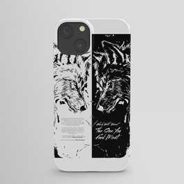 The Battle Within 2 Wolf Cherokee Legend Two Wolves Quote iPhone Case