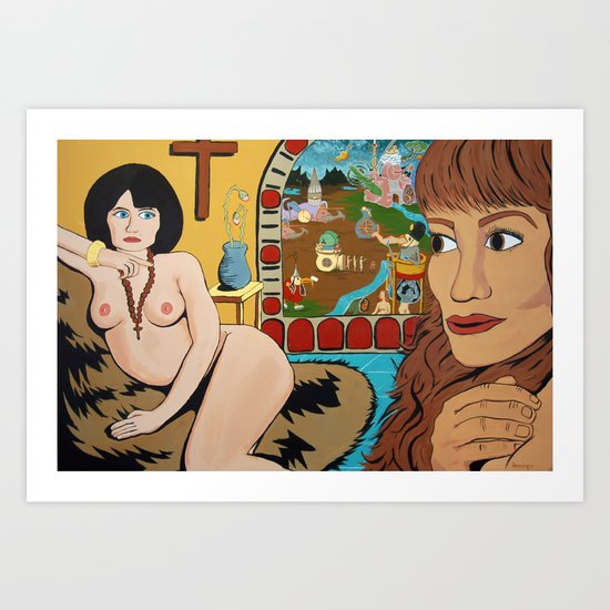 The Harlot and the Lionness Art Print