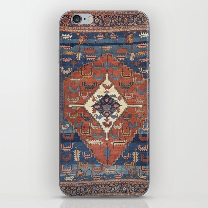Antique Persian Rug Print, Vintage Backshaiesh Kilim Carpet Print iPhone Skin