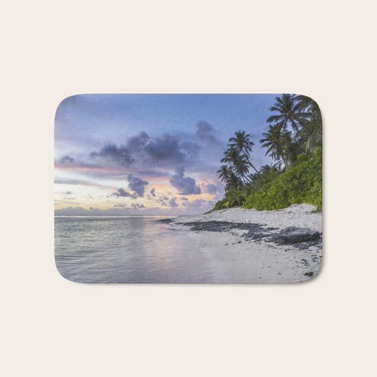 Tropical Beach Bath Mat