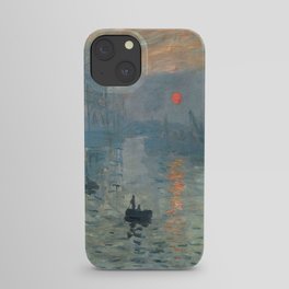 Claude Monet – Impression soleil levant – impression sunrise iPhone Case