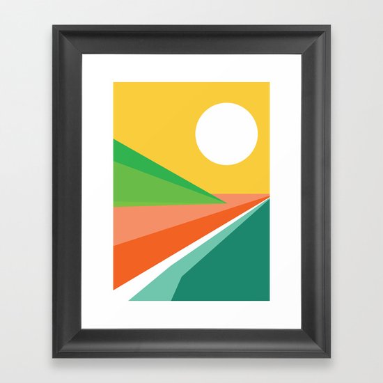 The beach Framed Art Print