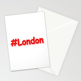 "#London" Cute Design. Buy Now Stationery Card