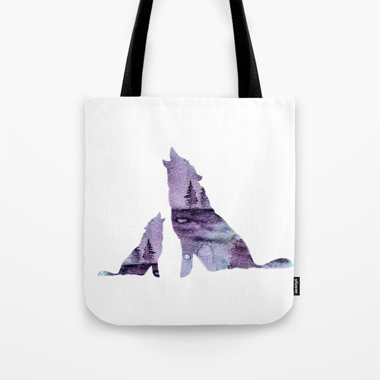 Howling Wolves Tote Bag