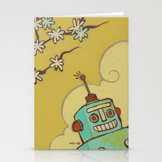 Robot Stationery Cards