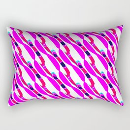 Japanese Cherry Blossom Seamless Pattern Design Rectangular Pillow