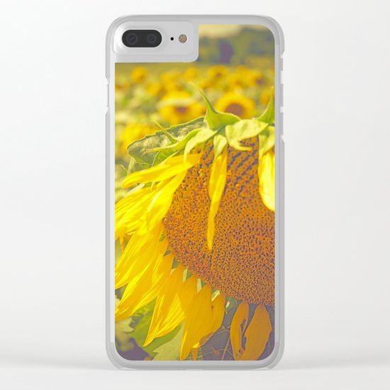 Summer Field Clear iPhone Case