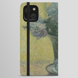 Vase Of Flowers 02 Painting by Henri Martin. iPhone Wallet Case