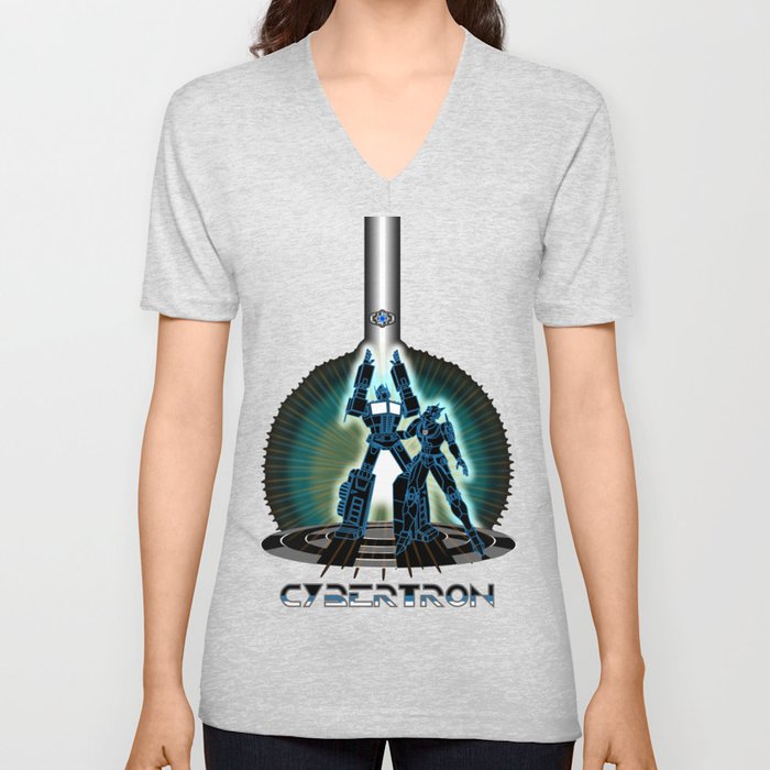 CyberTRON (G1 Optimus Prime Transformers TRON)  V Neck T Shirt