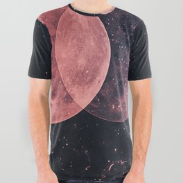 Pink Moon Phases All Over Graphic Tee