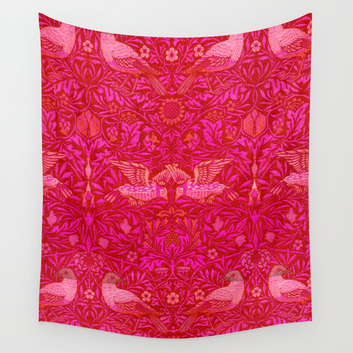 Indian Summer Rich Pink Wall Tapestry