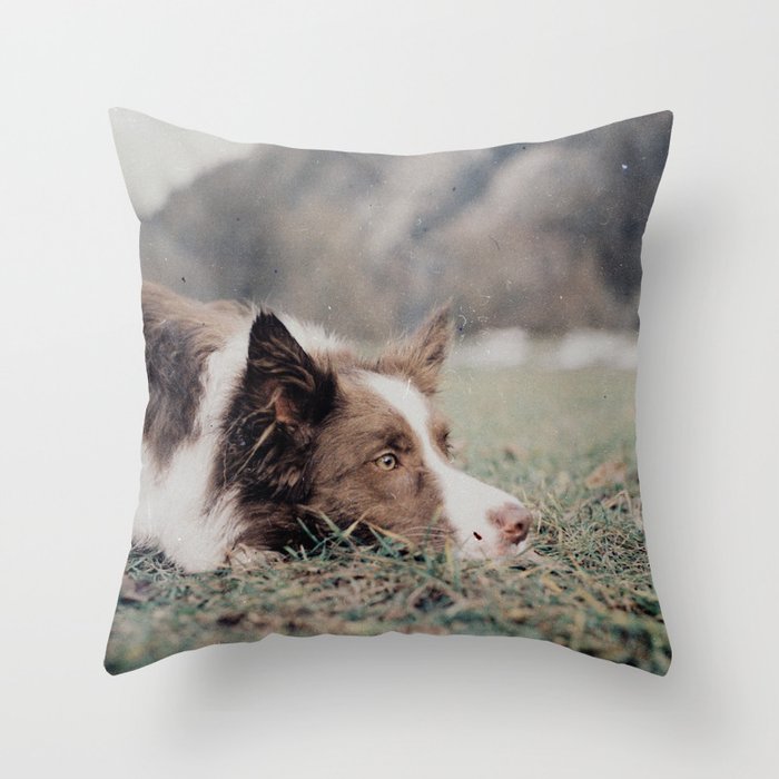 Kiva the dog Throw Pillow